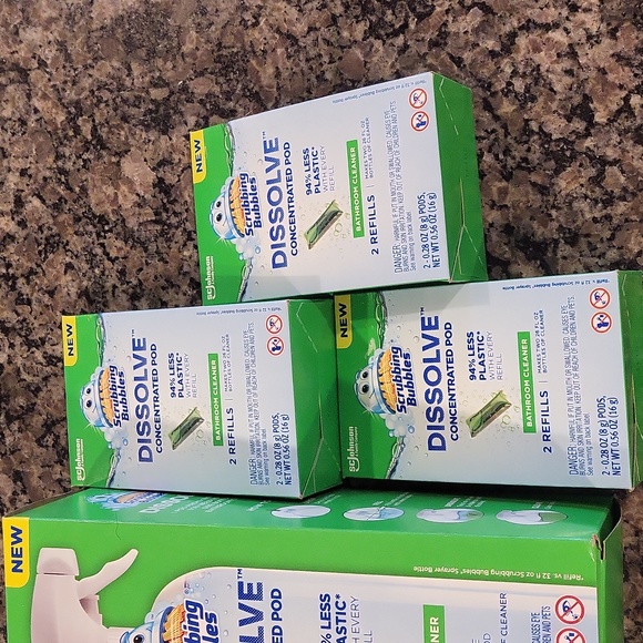 Scrubbing Bubbles Dissolve concentrated POD starter kit & 3 refills each 2 pack - Picture 3 of 9